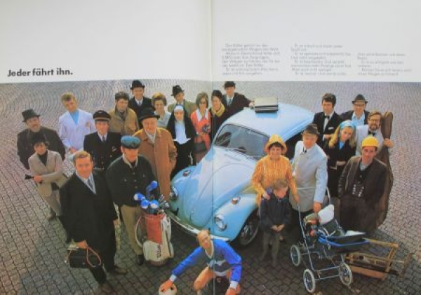Volkswagen Beetle Modelprogram 1969 Carbrochure (9614)